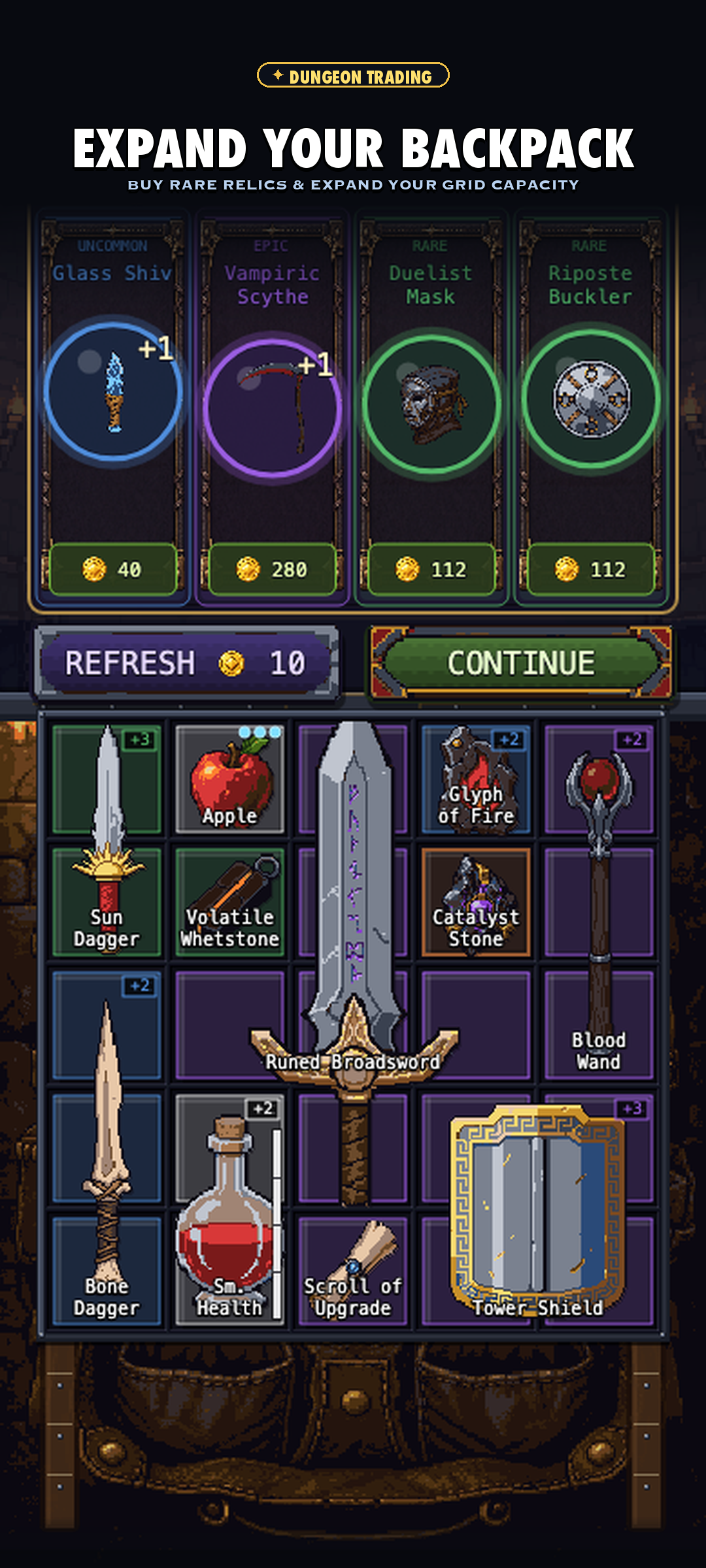 Merchant Shop in Backpack Ascendancy
